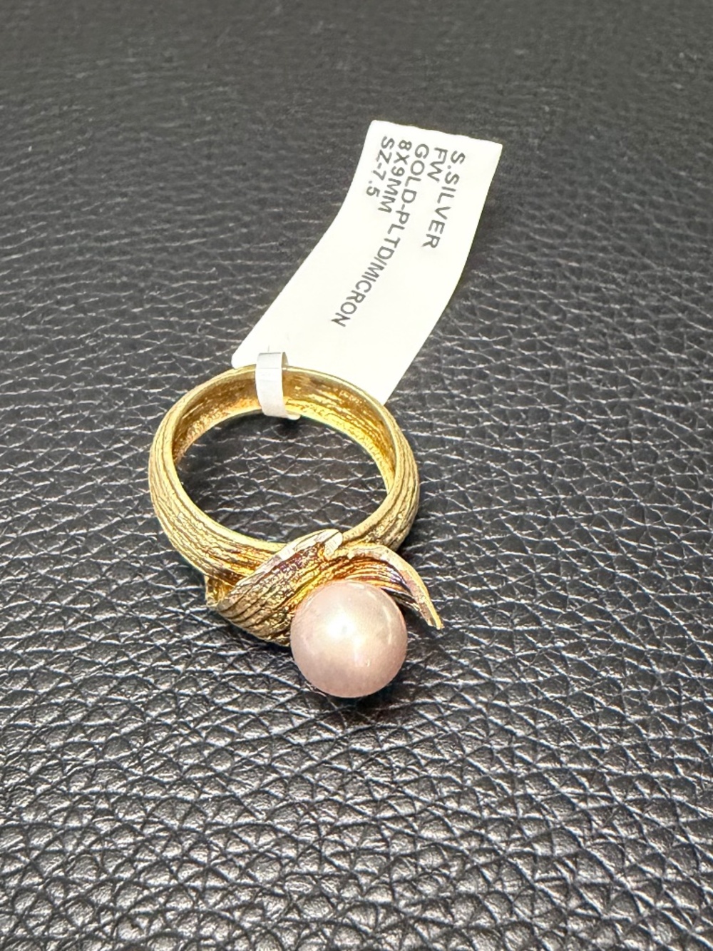 gold-plated sterling silver ring